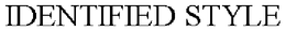 IDENTIFIED STYLE trademark