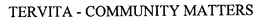 TERVITA - COMMUNITY MATTERS trademark