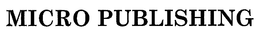 MICRO PUBLISHING trademark