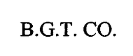 B.G.T. CO. trademark