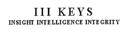 III KEYS INSIGHT INTELLIGENCE INTEGRITY trademark