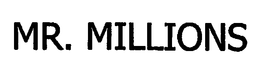 MR. MILLIONS trademark