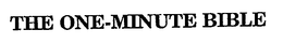 THE ONE-MINUTE BIBLE trademark