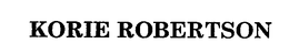 KORIE ROBERTSON trademark