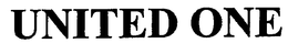 UNITED ONE trademark