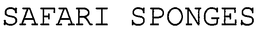 SAFARI SPONGES trademark