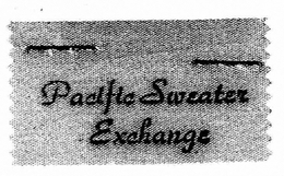 PACIFIC SWEATER EXCHANGE trademark