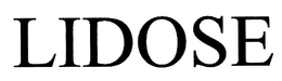 LIDOSE trademark
