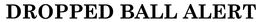 DROPPED BALL ALERT trademark