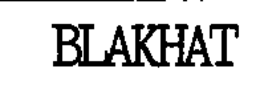 BLAKHAT trademark