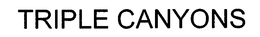 TRIPLE CANYONS trademark