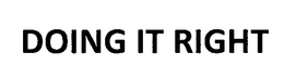 DOING IT RIGHT trademark