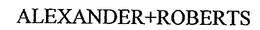 ALEXANDER+ROBERTS trademark
