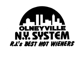 OLNEYVILLE N.Y. SYSTEM R.I.'S BEST HOT WIENERS trademark