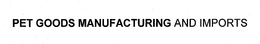 PET GOODS MANUFACTURING AND IMPORTS trademark
