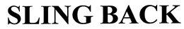 SLING BACK trademark