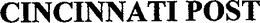 CINCINNATI POST trademark