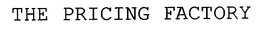 THE PRICING FACTORY trademark