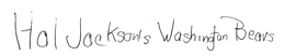 HAL JACKSON'S WASHINGTON BEARS trademark