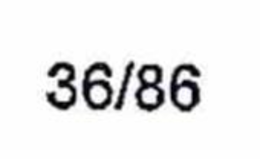 36/86 trademark