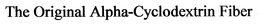 THE ORIGINAL ALPHA-CYCLODEXTRIN FIBER trademark