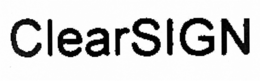 CLEARSIGN trademark