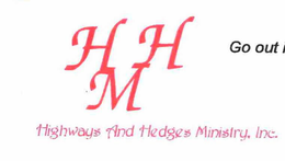 HHM HIGHWAYS AND HEDGES MINISTRY, INC. trademark