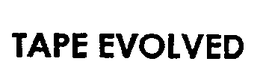 TAPE EVOLVED trademark