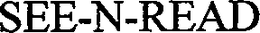 SEE-N-READ trademark