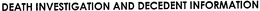 DEATH INVESTIGATION AND DECEDENT INFORMATION trademark