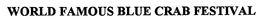 WORLD FAMOUS BLUE CRAB FESTIVAL trademark