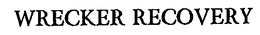 WRECKER RECOVERY trademark