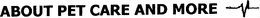 ABOUT PET CARE AND MORE trademark