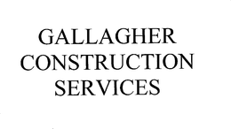 GALLAGHER CONSTRUCTION SERVICES trademark
