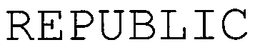 REPUBLIC trademark