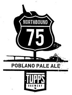 NORTHBOUND 75 POBLANO PALE ALE TUPPS BREWERY trademark