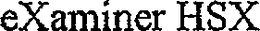 EXAMINER HSX trademark
