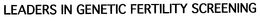 LEADERS IN GENETIC FERTILITY SCREENING trademark
