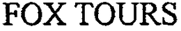 FOX TOURS trademark
