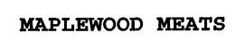 MAPLEWOOD MEATS trademark