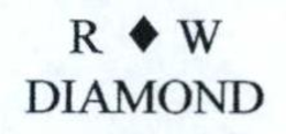 R W DIAMOND trademark