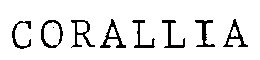 CORALLIA trademark