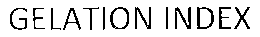 GELATION INDEX trademark