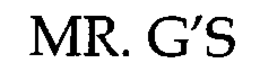 MR. G'S trademark