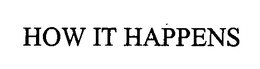 HOW IT HAPPENS trademark