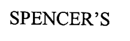 SPENCER'S trademark