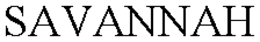 SAVANNAH trademark