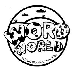 WORD WORLD WHERE WORDS COME ALIVE trademark