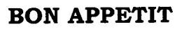 BON APPETIT trademark