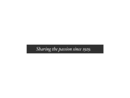 SHARING THE PASSION SINCE 1929. trademark